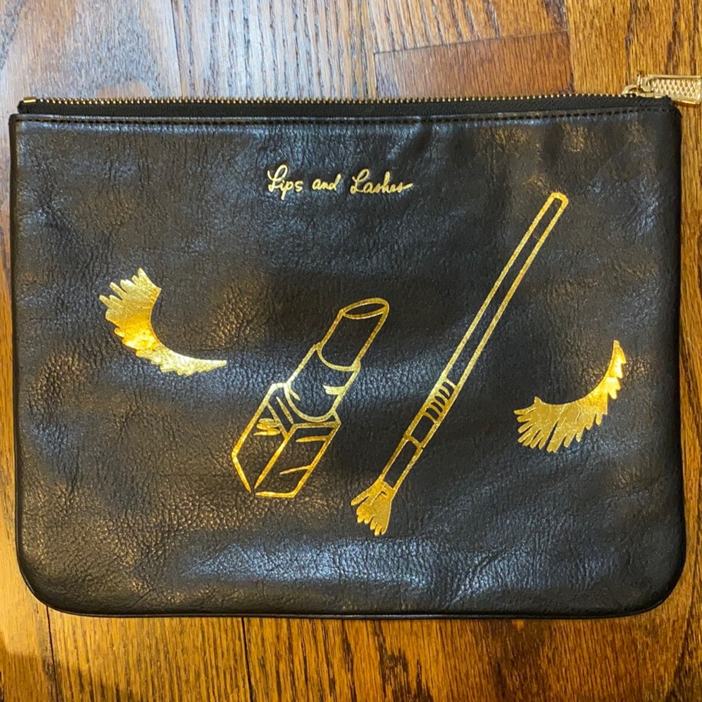 Rebecca Minkoff leather pouch 10 x 8 inches - like new